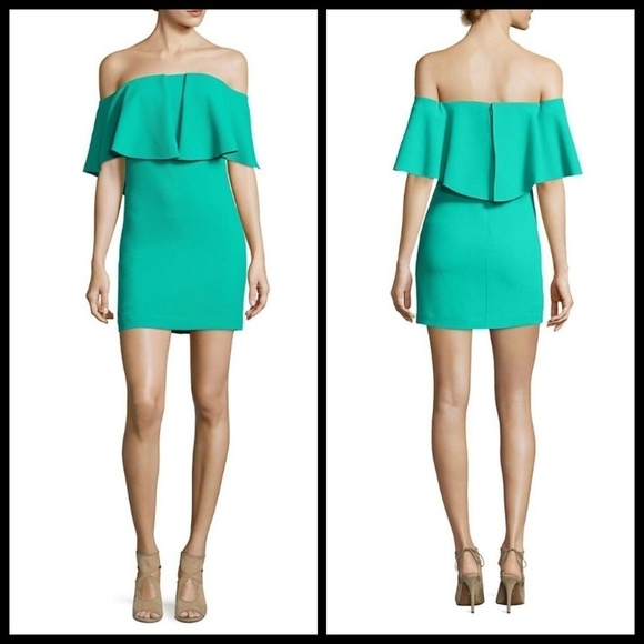 💕TRINA TURK💕 Off the Shoulder Ruffle Mini Dress - Picture 5 of 8